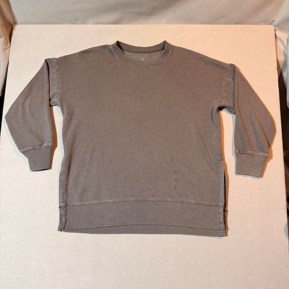 Aerie Women's Grey and Brown Sweatshirt